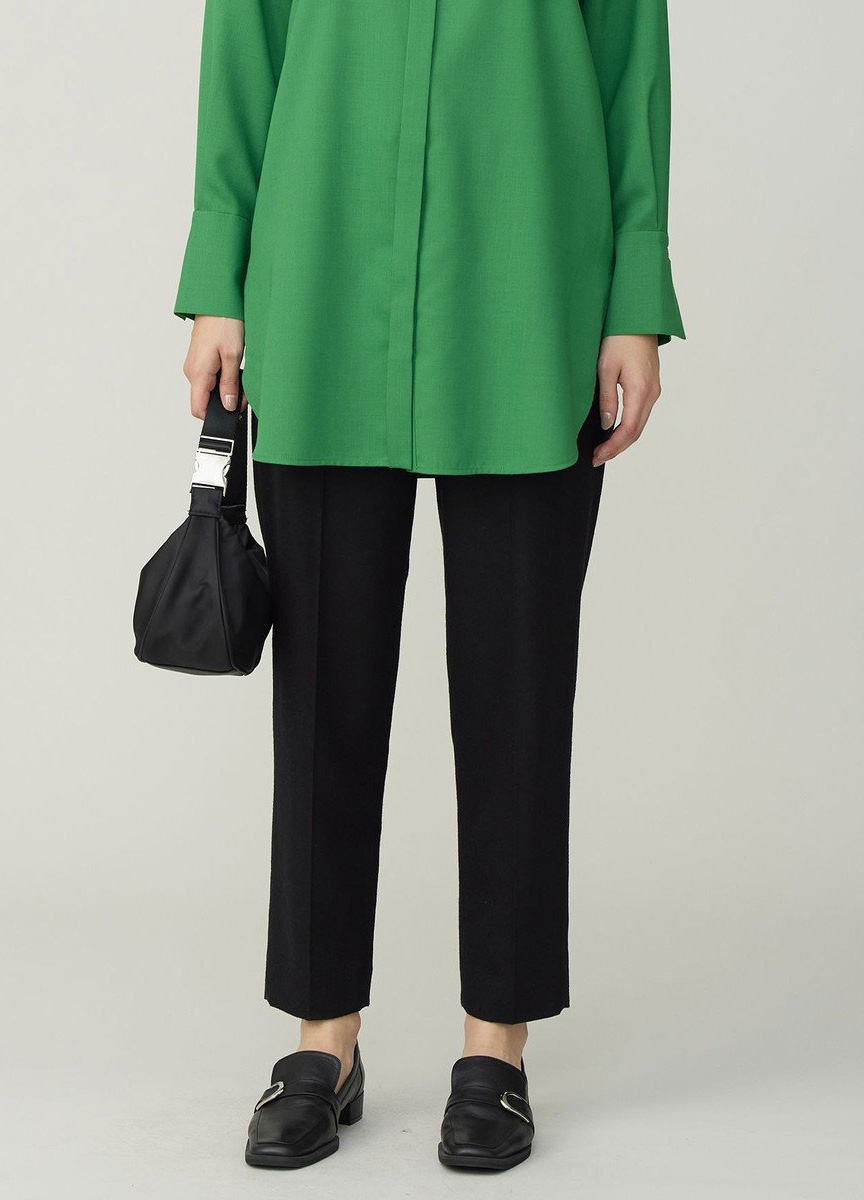 混毛質感鬆緊美腳褲